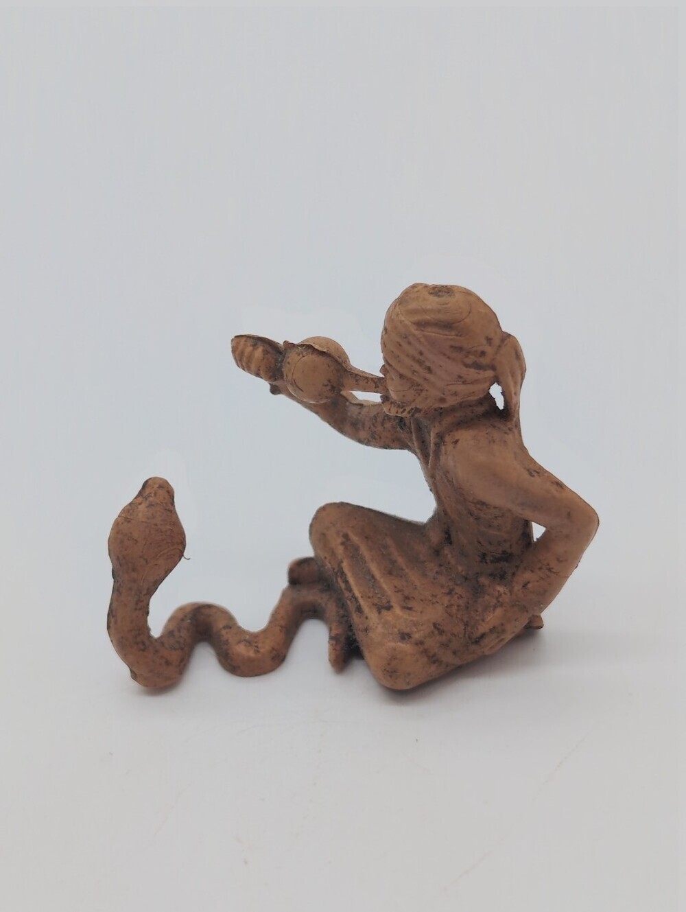 Vintage Marx Super Circus Snake Charmer & Cobra Figure 1.5 In